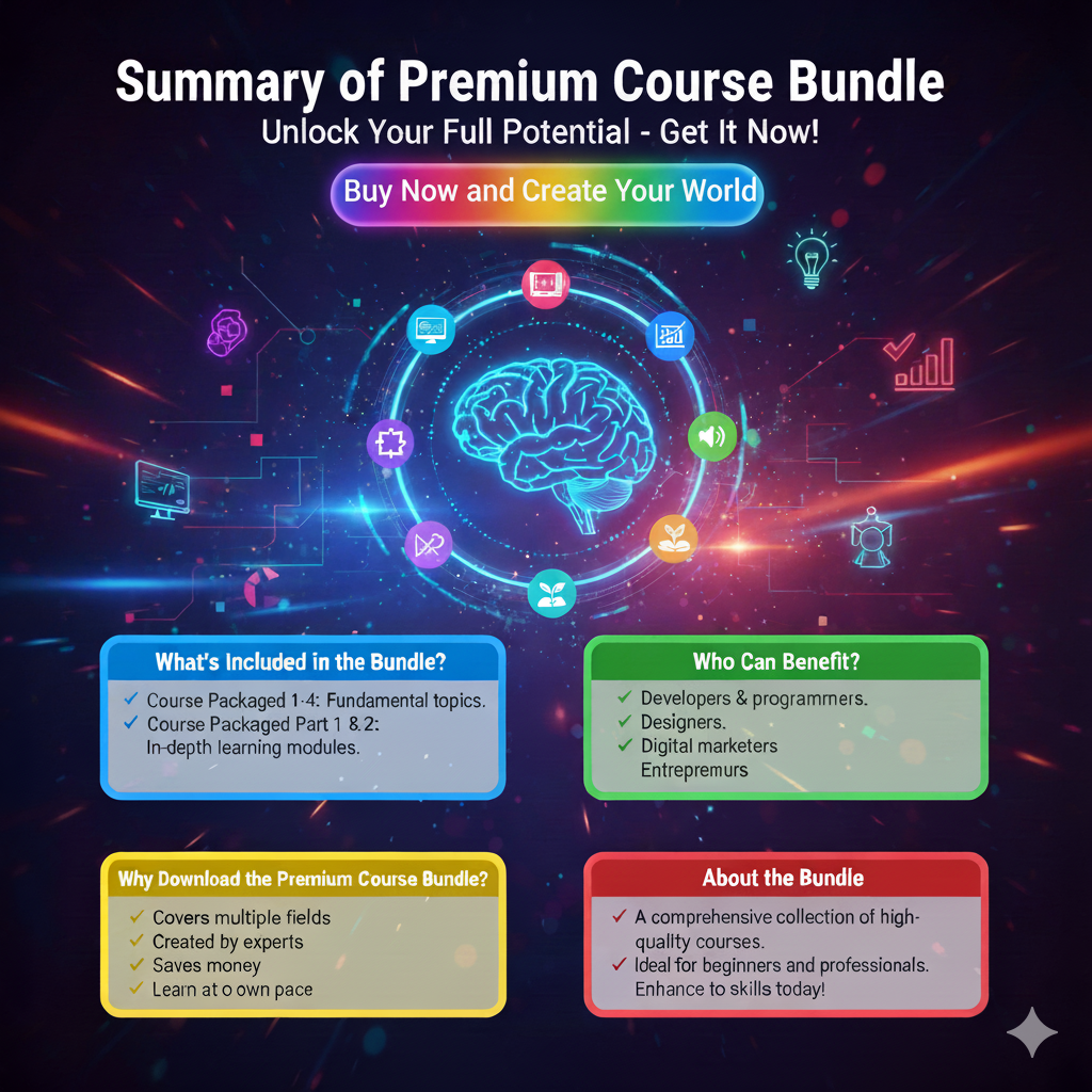 Premium Course Bundle (Profit 2025 from the Internet and And the secrets of marketing with Ai)